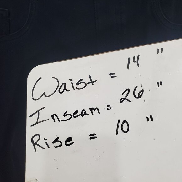 SPANX‎ Womens Jeggings SZ M Jean-ish Plaid Pull-On Navy Ankle High Rise Pockets - Picture 4 of 10